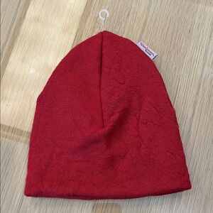 NWT Woolpower 70% merino wool warm hat made in Sweden in brick red